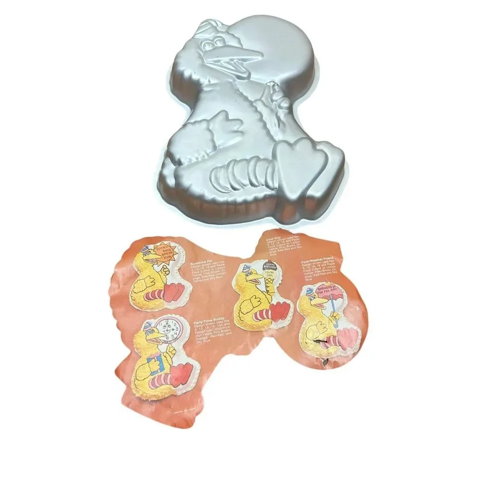 Vintage 1983 Wilton Big Bird Cake Pan Sesame Street Baking Tin Mold Birthday Par